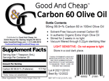 Carbon 60 Olive Oil 90mg / 100ml C60 Supplement 99.9+% with Free US shipping 20 Day Supply